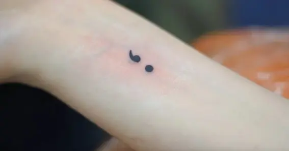 What Does A Semicolon Tattoo Mean